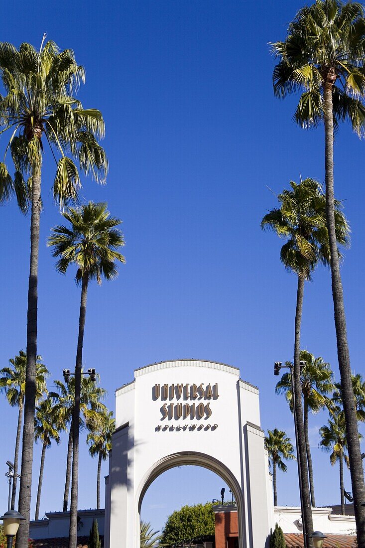 Entrance to Universal Studios, Hollywood in Los Angeles, California, United States of America, North America