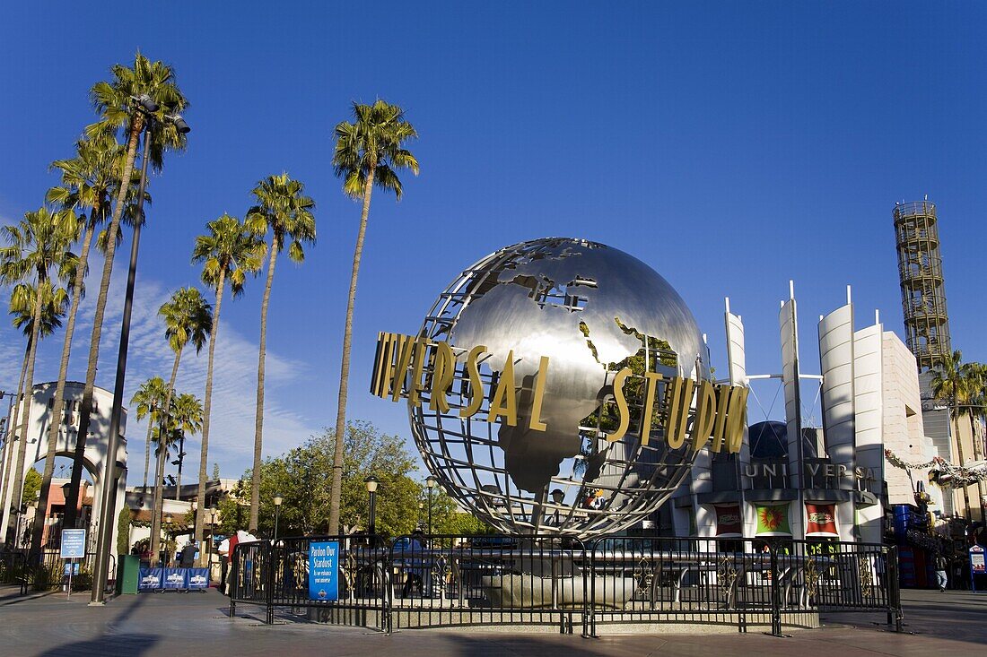 Globe at Universal Studios, Hollywood in Los Angeles, California, United States of America, North America
