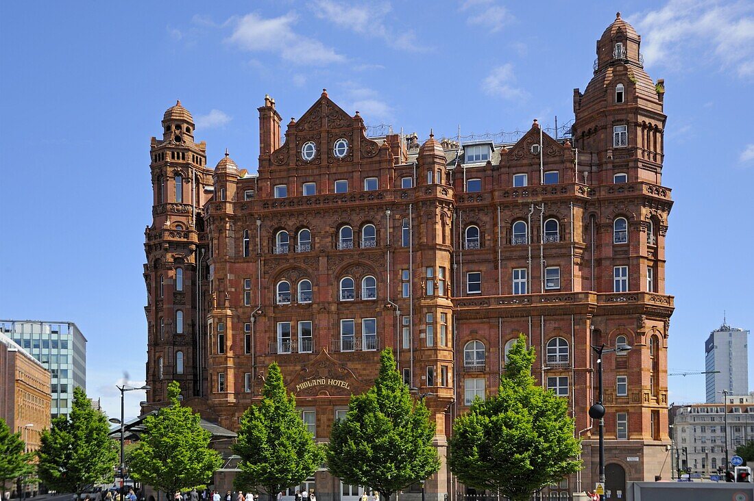 Midland Hotel entrance, Manchester, England, United Kingdom, Europe