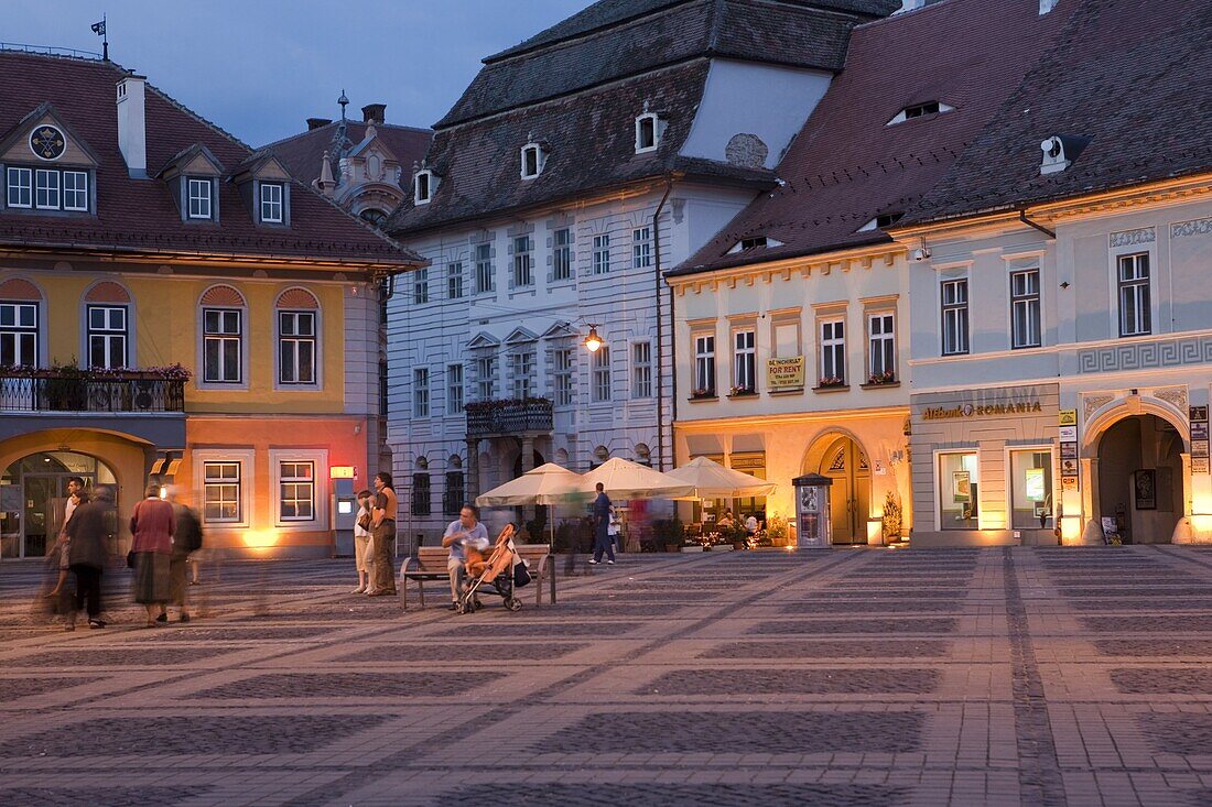 Mare Square, Sibiu, Transylvania, Romania, Europe