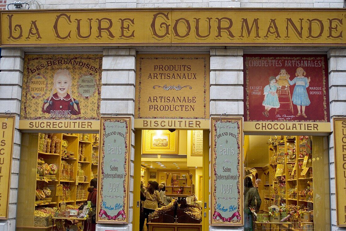 La Cure Gourmand sweet, biscuit and chocolate shop, Brussels, Belgium, Europe