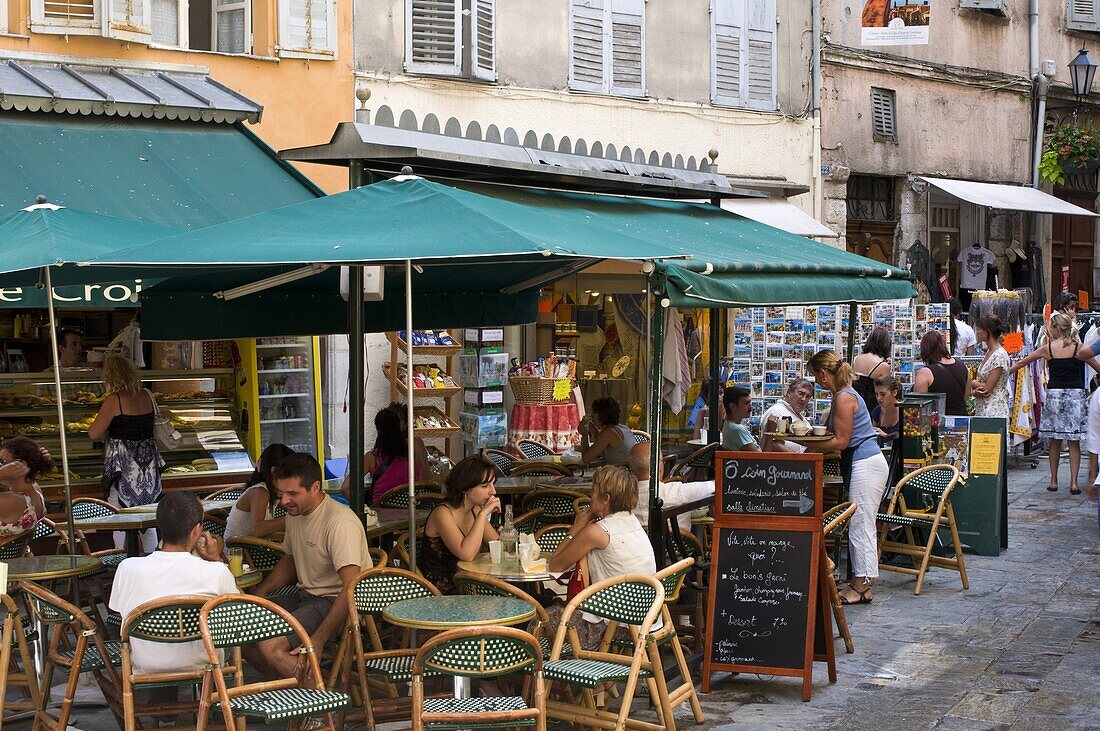 Outdoor caf?À , Grasse, Alpes-Maritimes, Provence, France, Europe