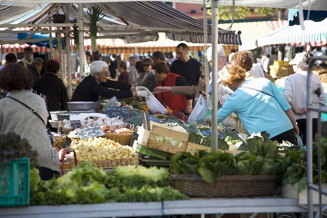 Market, Nice, Alpes Maritimes, Provence, Cote d'Azur, French Riviera, France, Europe