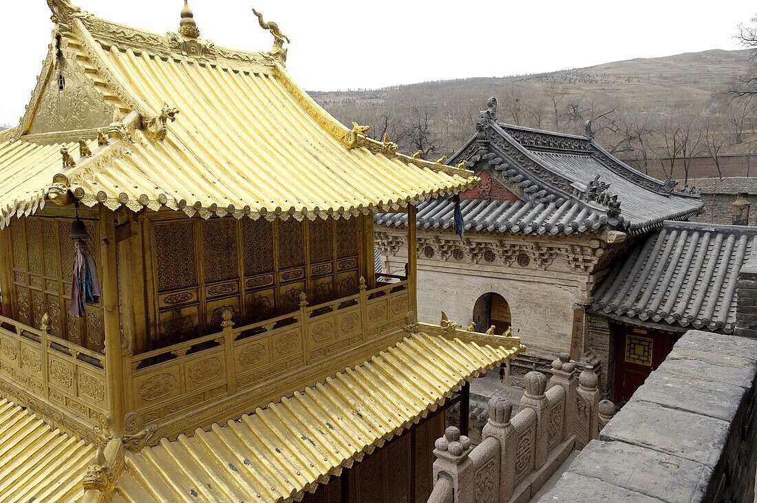 The Five Terrace Mountain (Wutai Shan), one of China's most ancient Buddhist sites, Shanxi, China, Asia