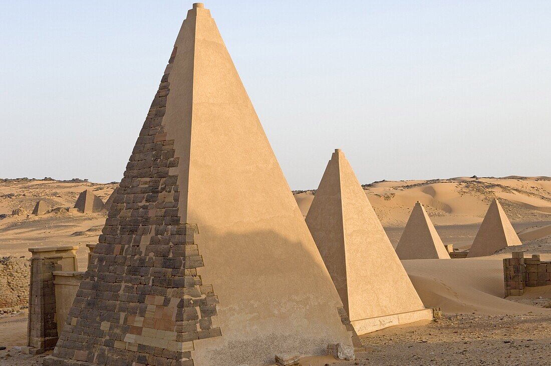 Pyramids of Meroe, Sudan, Africa