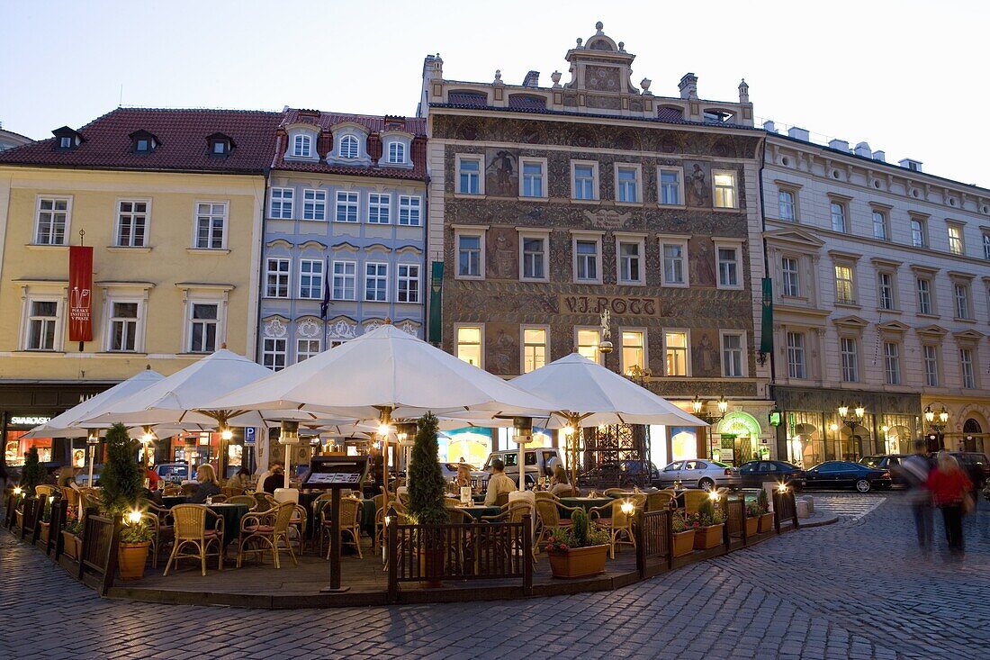 Cafe, Male Namesti, U Rotta, Old Town, Prague, Czech Republic, Europe