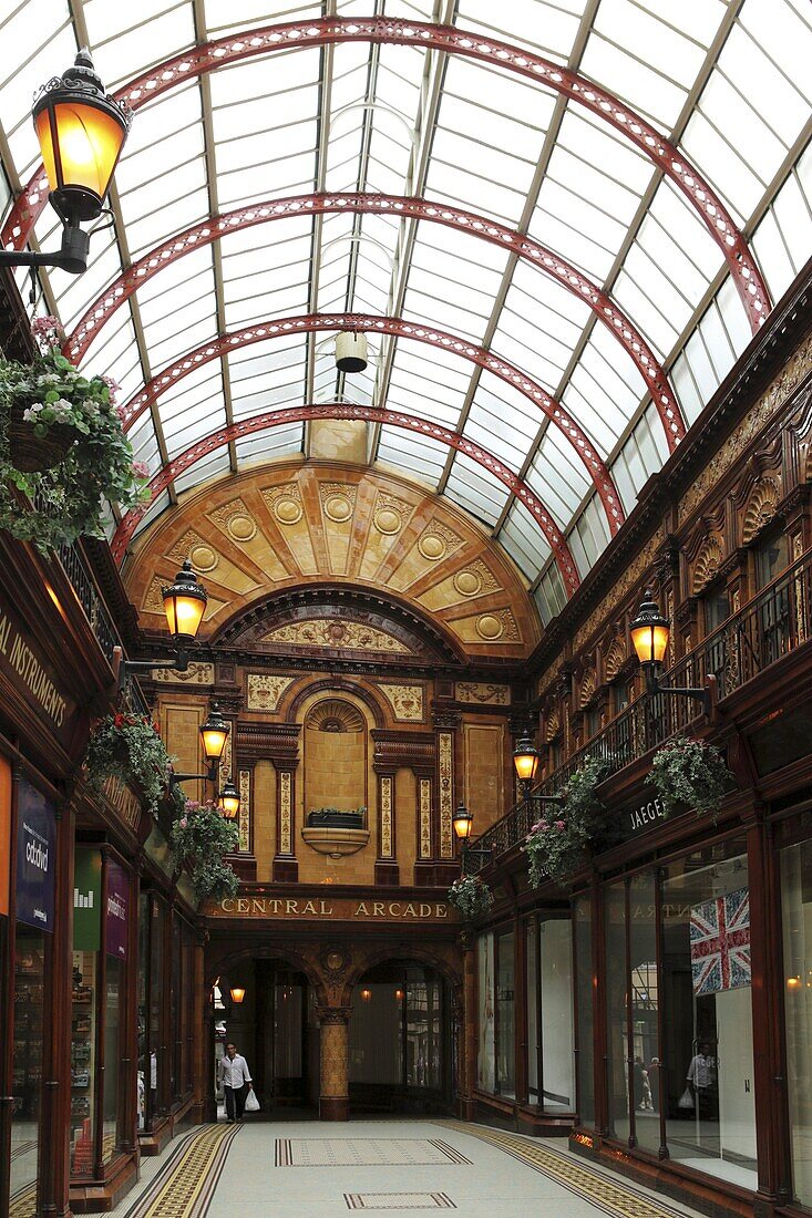 The Central Arcade, one of the 19th century buildings in Grainger Town, part of central Newcastle-upon-Tyne, Tyne and Wear, England, United Kingdom, Europe