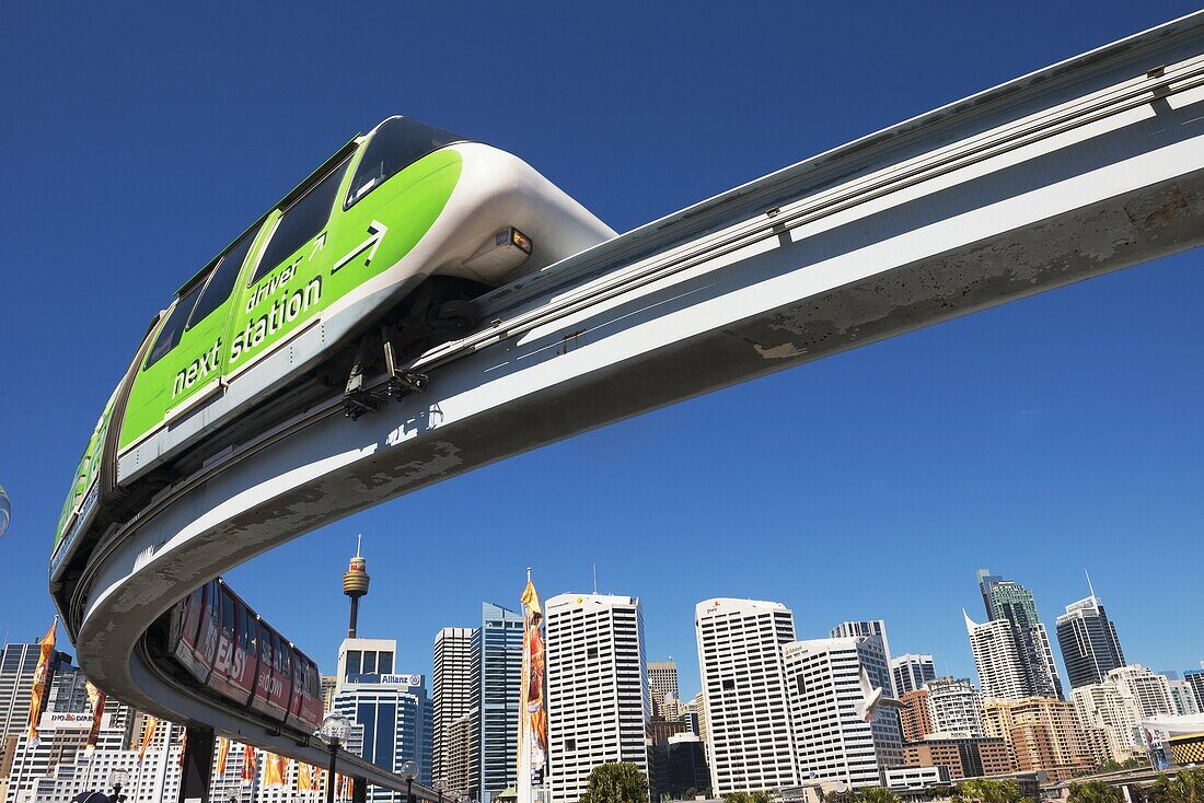 Monorail in Darling Harbour, Sydney, New South Wales, Australia, Pacific