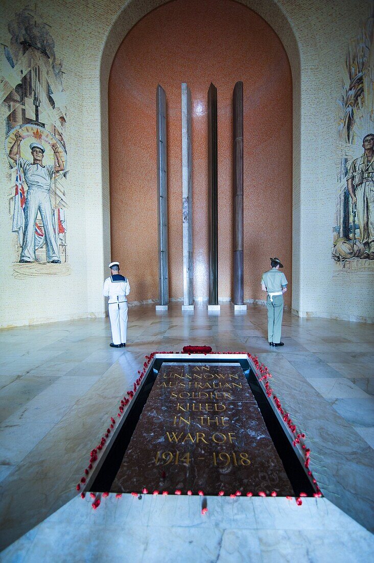 Guards at the Australian War Memorial, Canberra, Australian Capital Territory, Australia, Pacific