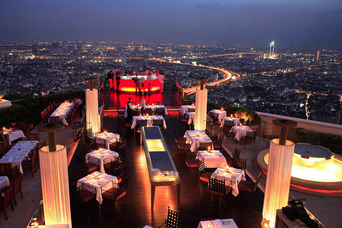 Sirocco Restaurant, Bangkok, Thailand, Southeast Asia, Asia