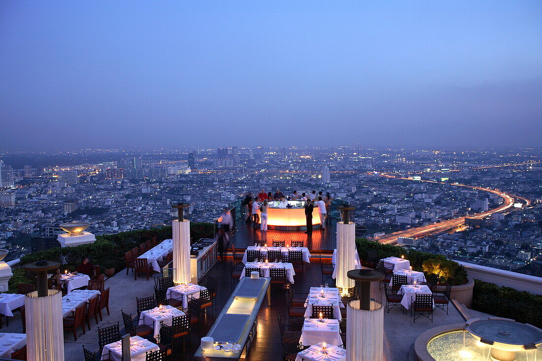 Sirocco Restaurant, Bangkok, Thailand, Southeast Asia, Asia