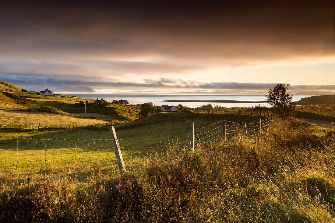 Dawn view near Staffin, Isle of Skye, Highland, Scotland, United Kingdom, Europe