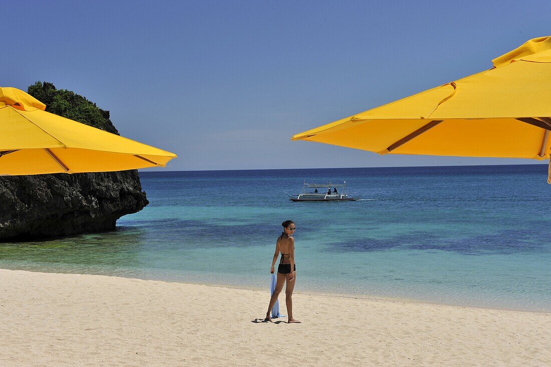 Beach, Shangri La Boracay Resort and Spa in Boracay, Philippines, Southeast Asia, Asia