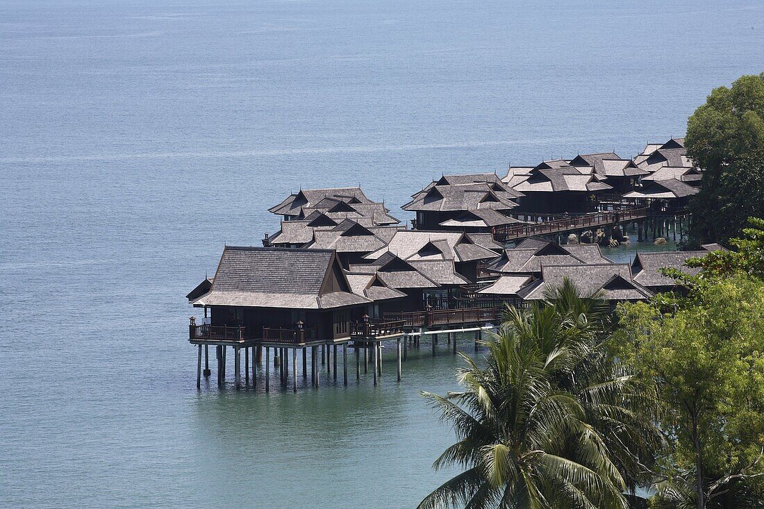 Water Villas at Pangkor Laut Resort, Pangkor Laut, Malaysia, Southeast Asia, Asia