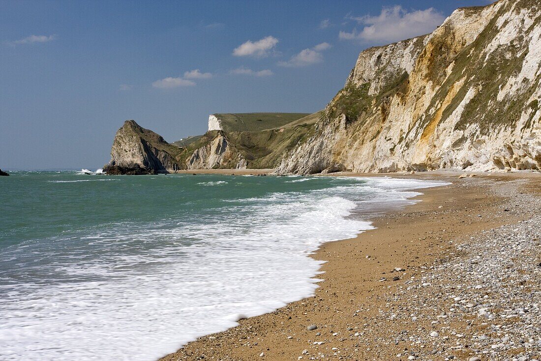 St. Oswald's Bay beach, Dorset, England, United Kingdom, Europe