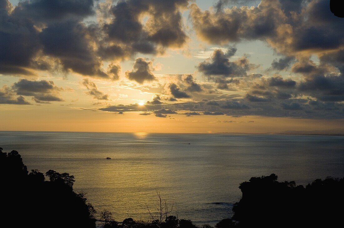 Sunset over Pacific near Manuel Antonio, Costa Rica