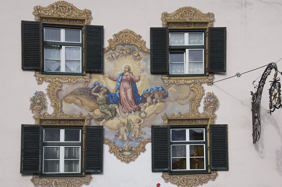 Wall mural in Matrei d'Brenner, Austria, Europe