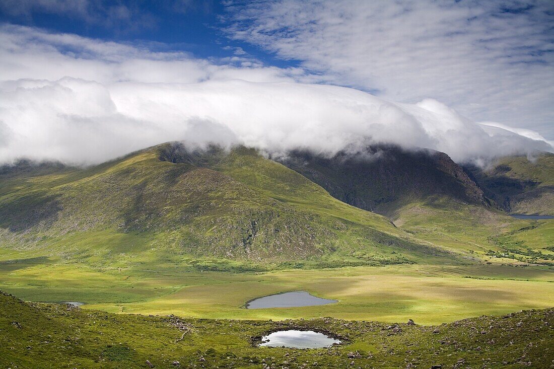 Mount Brandon, Connor Pass, Dingle Peninsula, County Kerry, Munster, Republic of Ireland, Europe