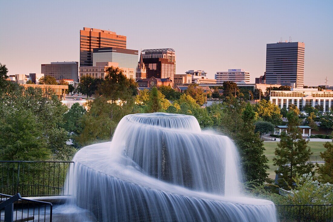 Finlay Park Fountain, Columbia, South Carolina, United States of America, North America