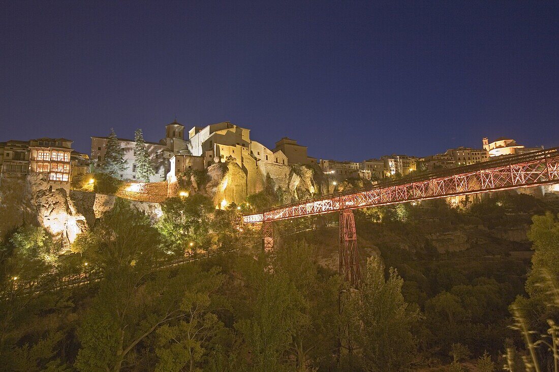 Pedestrian bridge, Cuenca, Castilla-La Mancha, Spain, Europe