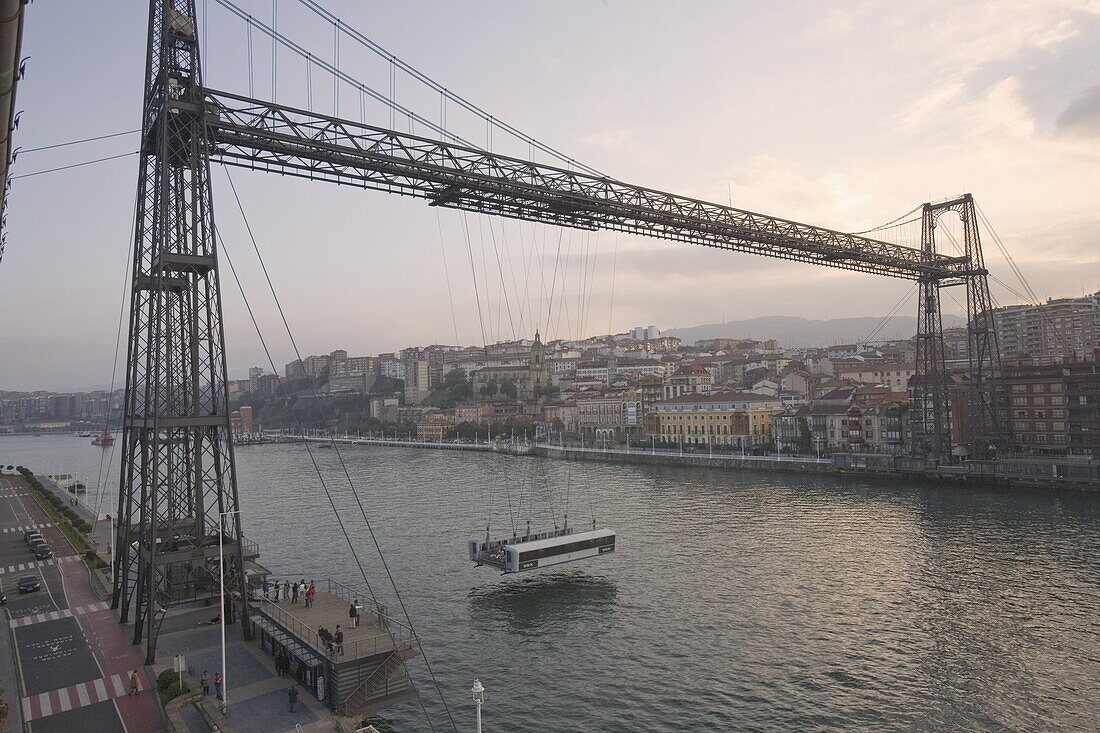 Las Arenas Transporter bridge (Vizcaya Bridge), UNESCO World Heritage Site, Bilbao, Euskadi, Spain, Europe