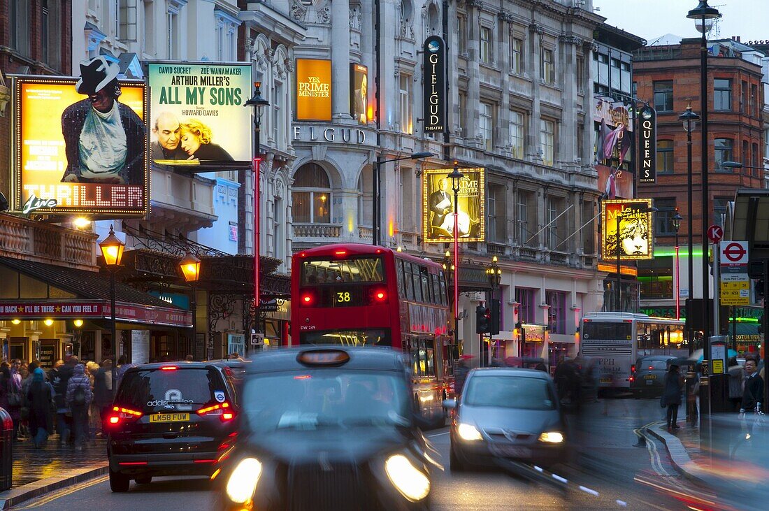 Theatreland, Shaftesbury Avenue, London, England, United Kingdom, Europe