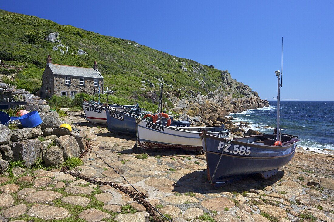 Penberth, Lands End Peninsula, West Penwith, Cornwall,  England, United Kingdom, Europe