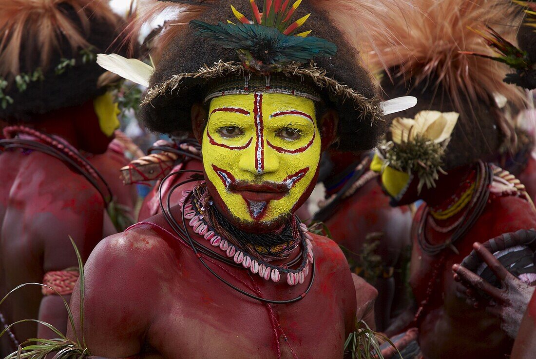 Sing Sing of Mount Hagen, a cultural show with ethnic groups, Mount Hagen, Western Highlands, Papua New Guinea, Pacific