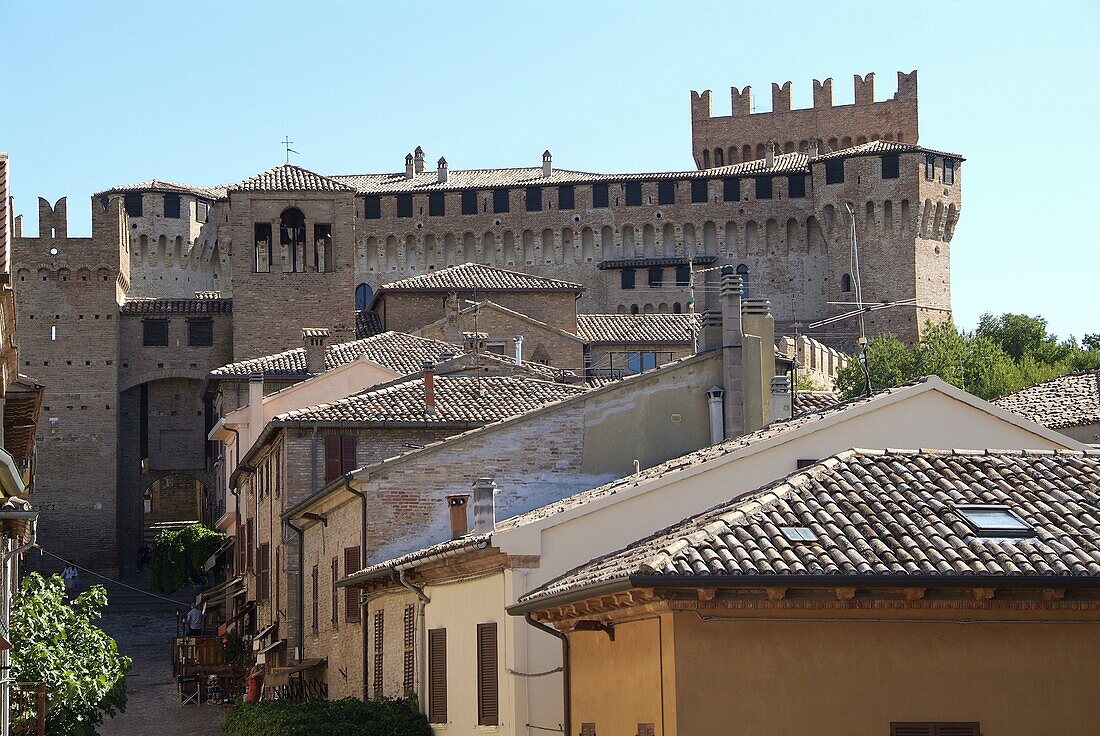 Gradara, old town, Adriatic coast, Emilia-Romagna, Italy, Europe