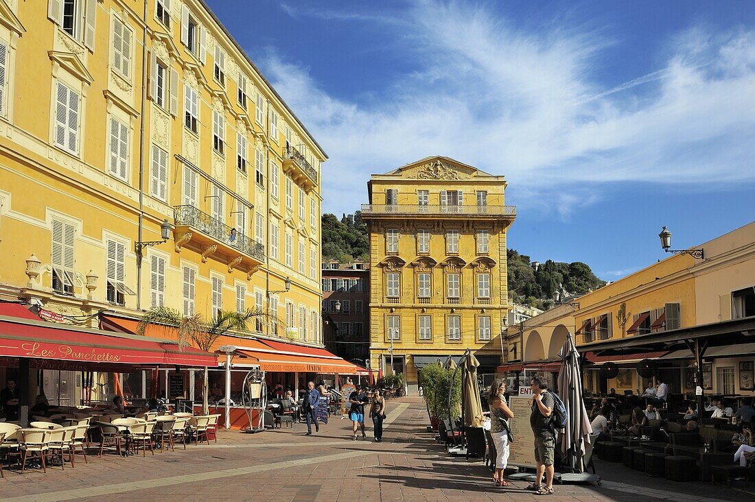 Henri Matisse's House, Place Charles Felix, Cours Saleya market and restaurant area, old town, Nice, Alpes Maritimes, Provence, Cote d'Azur, French Riviera, France, Europe