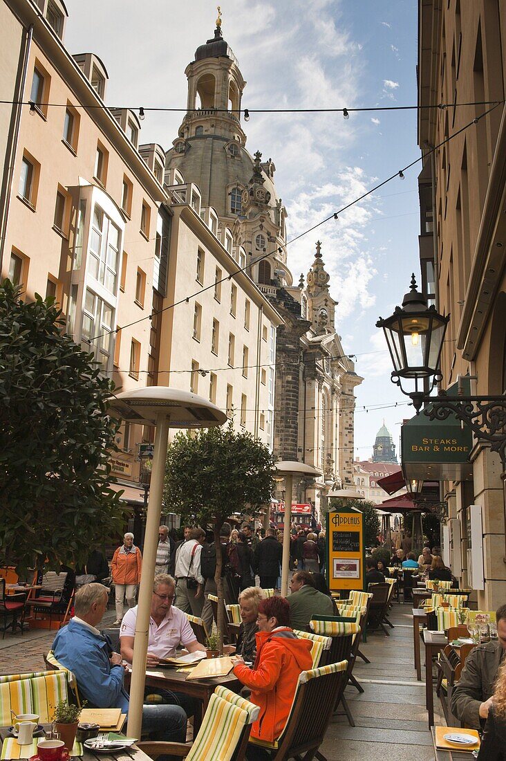 Street scene, Dresden, Saxony, Germany, Europe
