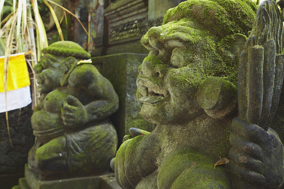 Statues in Monkey Forest, Ubud, Bali, Indonesia, Southeast Asia, Asia