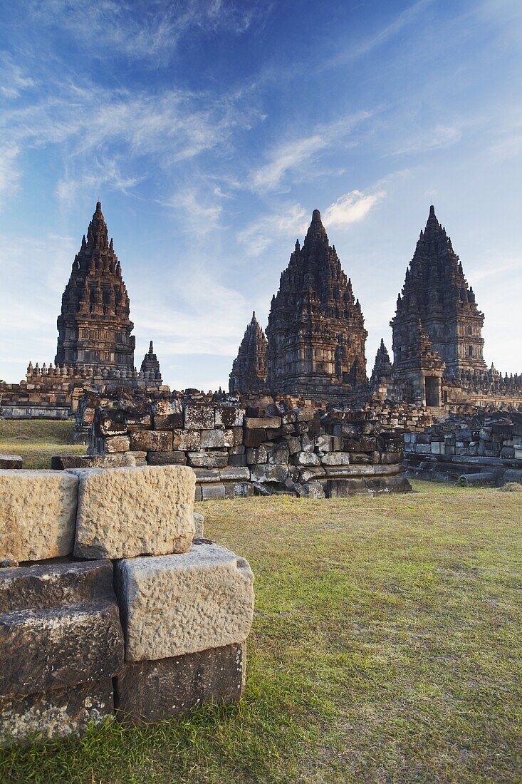 Temples at Prambanan complex, UNESCO World Heritage Site, Java, Indonesia, Southeast Asia, Asia