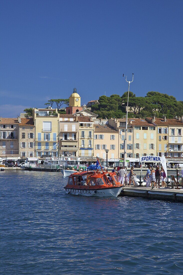 Harbour at St. Tropez, Var, Provence, Cote d'Azur, France, Mediterranean, Europe