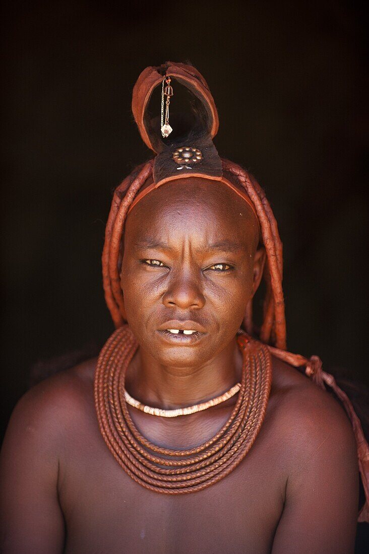 Himba woman, Skeleton Coast National Park, Namibia, Africa