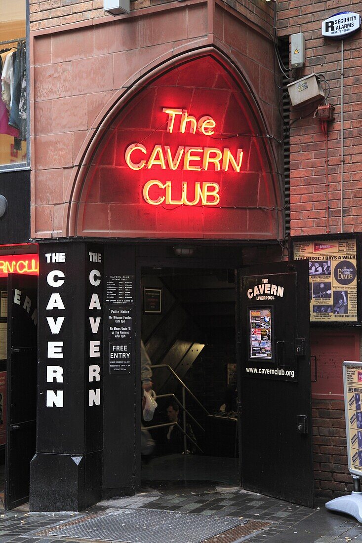 Cavern Club, Mathew Street, Liverpool, Merseyside, England, United Kingdom, Europe