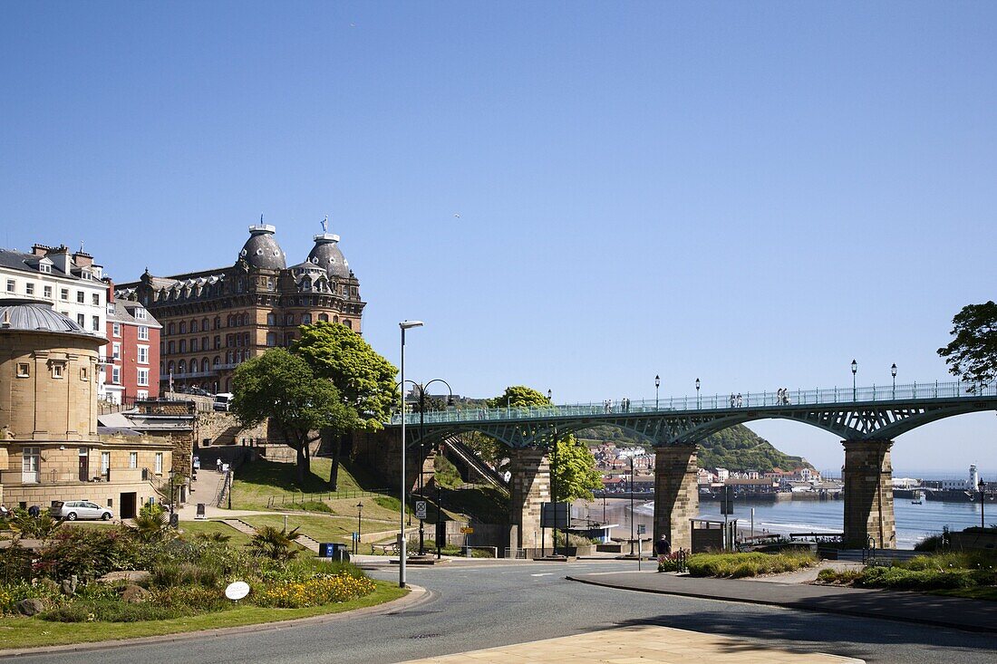 Cliff Bridge, Scarborough, North Yorkshire, Yorkshire, England, United Kingdom, Europe