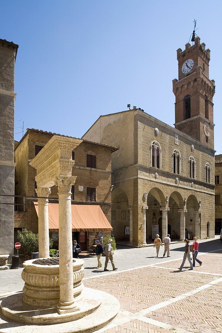 Pienza, Val d'Orcia, Tuscany, Italy, Eruope