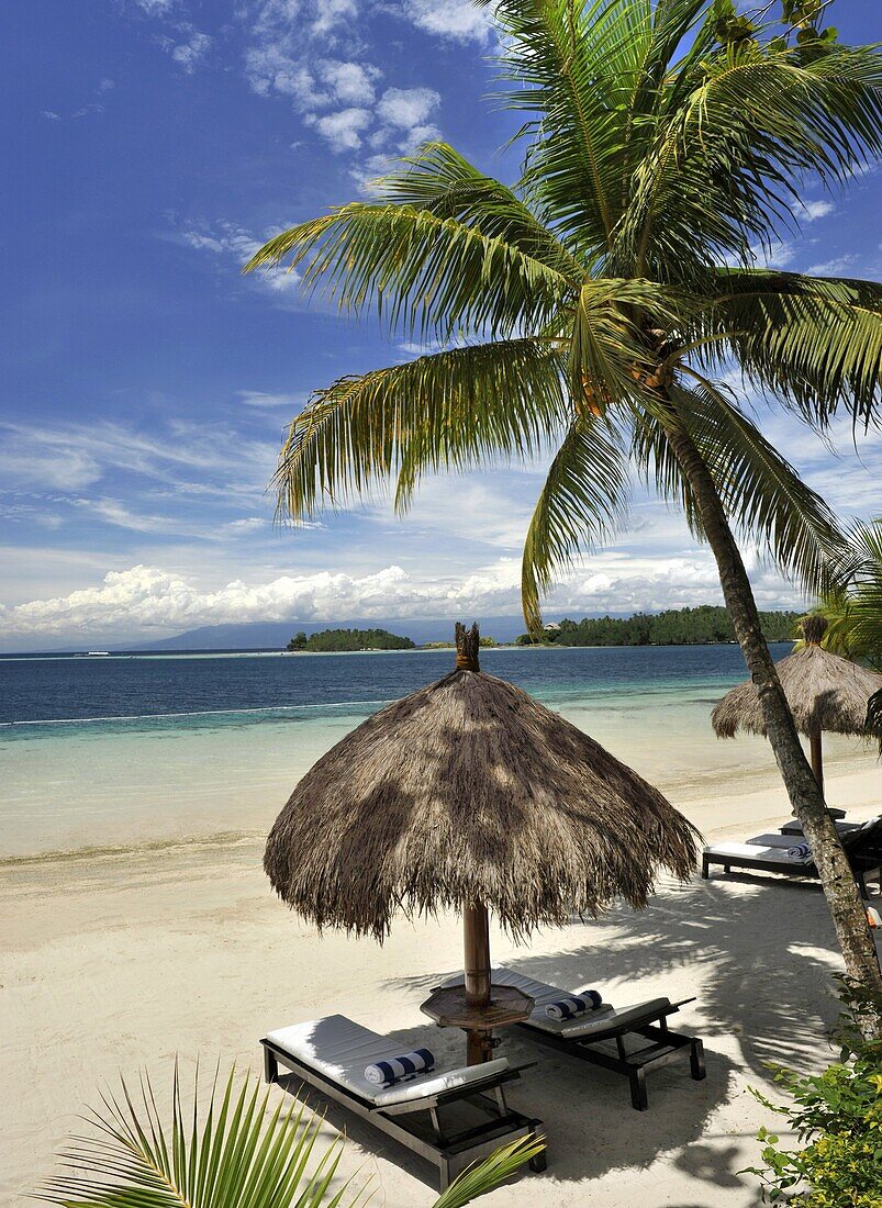 Beach, Pearl Farm Resort on Samar Island in Davao, Mindanao, Philippines, Southeast Asia, Asia