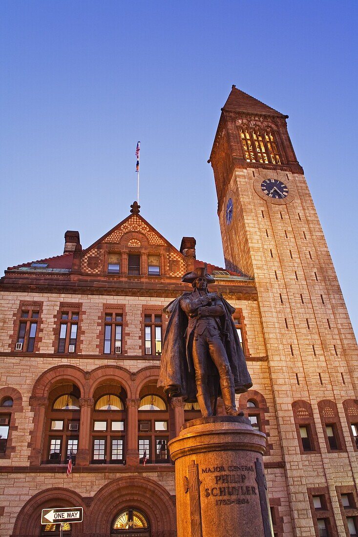 Major General Philip Schuyler statue, Albany City Hall, New York State, United States of America, North America