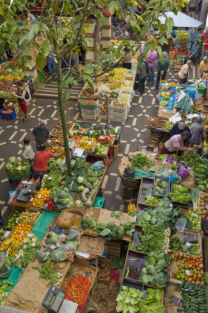 Mercado dos Lavradores, the covered market for producers of island food, Funchal, Madeira, Portugal, Europe