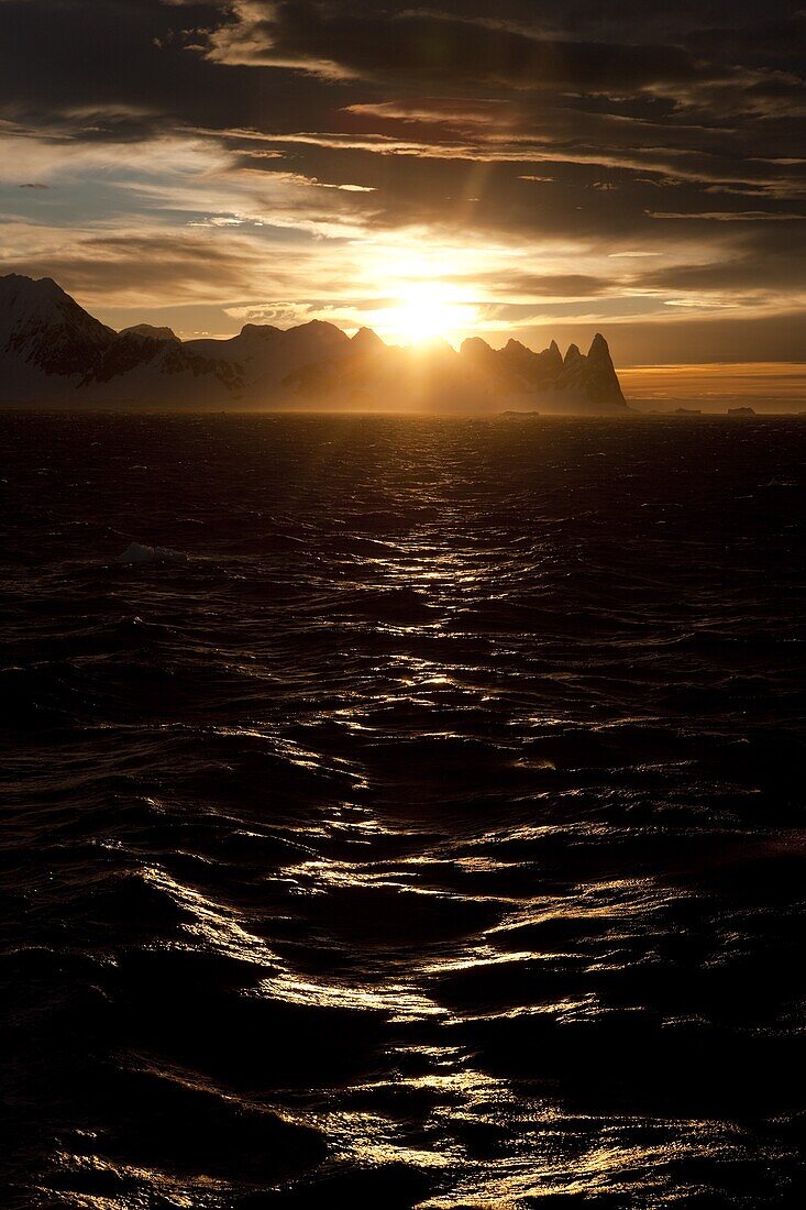 Sunrise at Gerlach Strait, Antarctica, Polar Regions