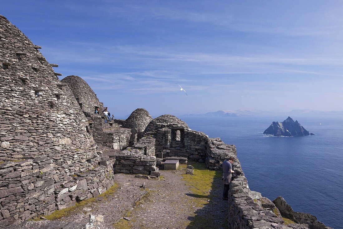 Celtic Monastery, Skellig Michael, UNESCO World Heritage Site, County Kerry, Munster, Republic of Ireland, Europe