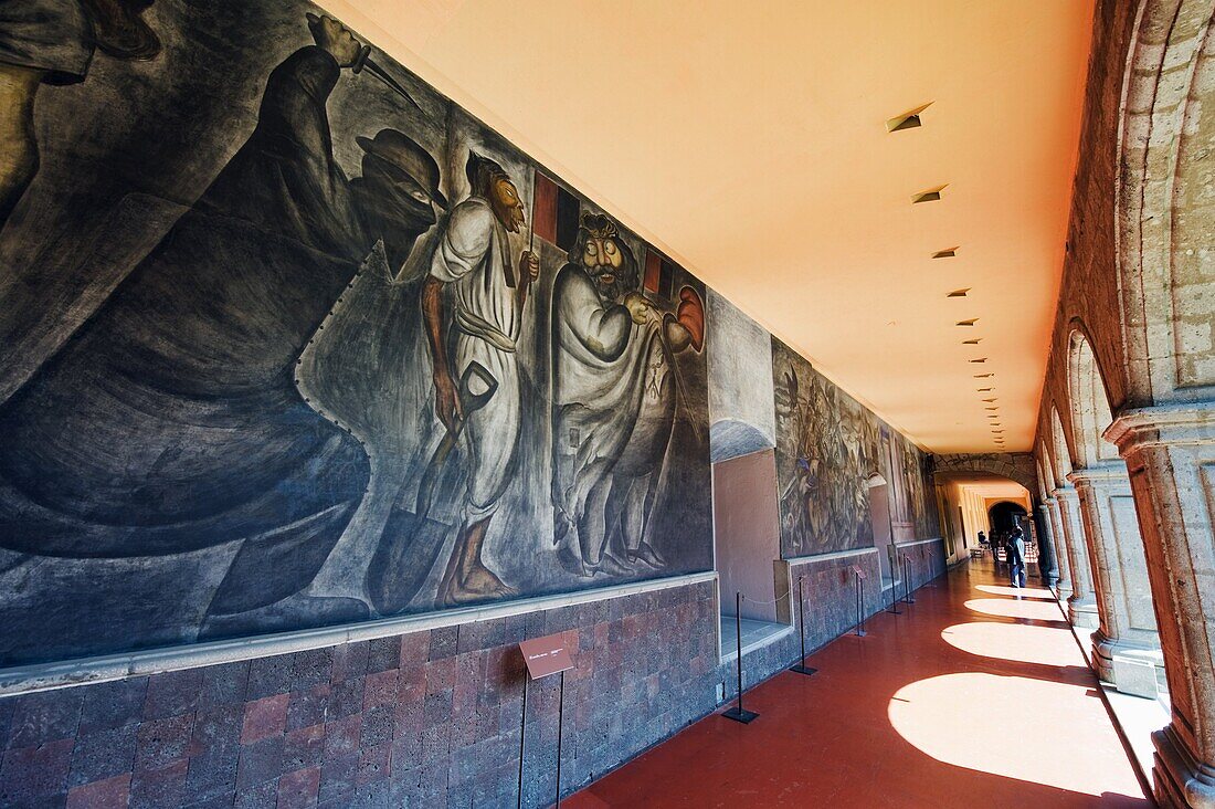 Murals at Antiguo Colegio de San Ildefonso, District Federal, Mexico City, Mexico, North America
