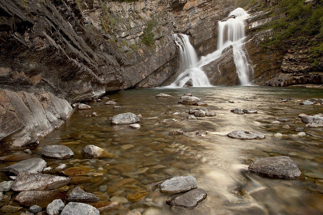 Cameron Falls, Waterton Lakes National Park, Alberta, Canada, North America