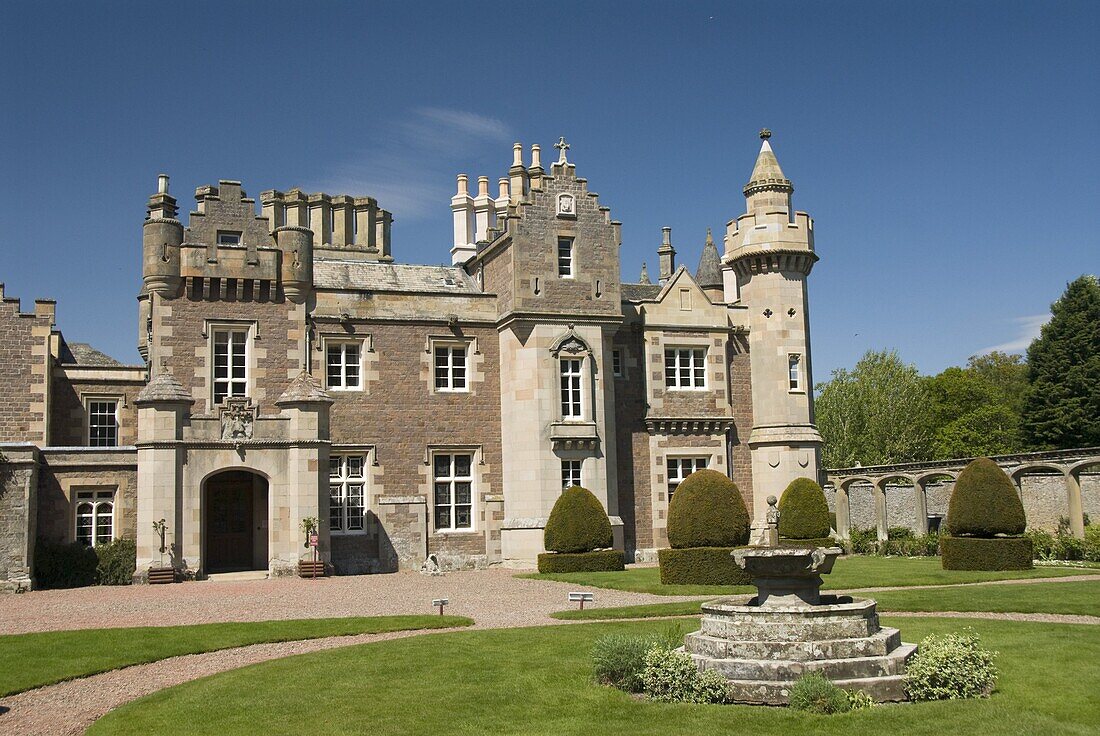 Abbotsford, home of Sir Walter Scott from 1812 to 1832, near Melrose, Borders, Scotland, United Kingdom, Europe