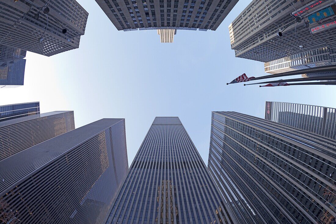 Financial district of Sixth Avenue,  Manhattan,  New York City,  New York,  United States of America,  North America