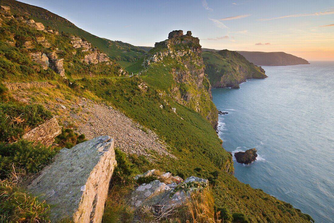 Valley of the Rocks,  Exmoor National Park,  Devon,  England,  United Kingdom,  Europe