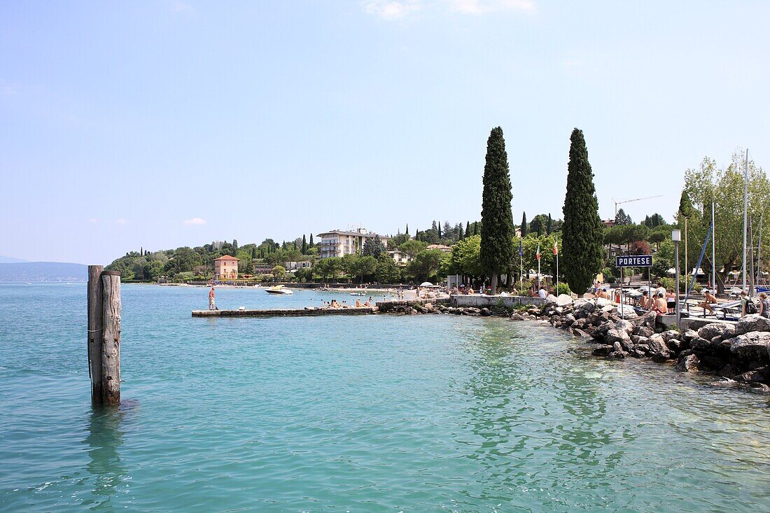 Portese,  Lake Garda,  Italian Lakes,  Lombardy,  Italy,  Europe