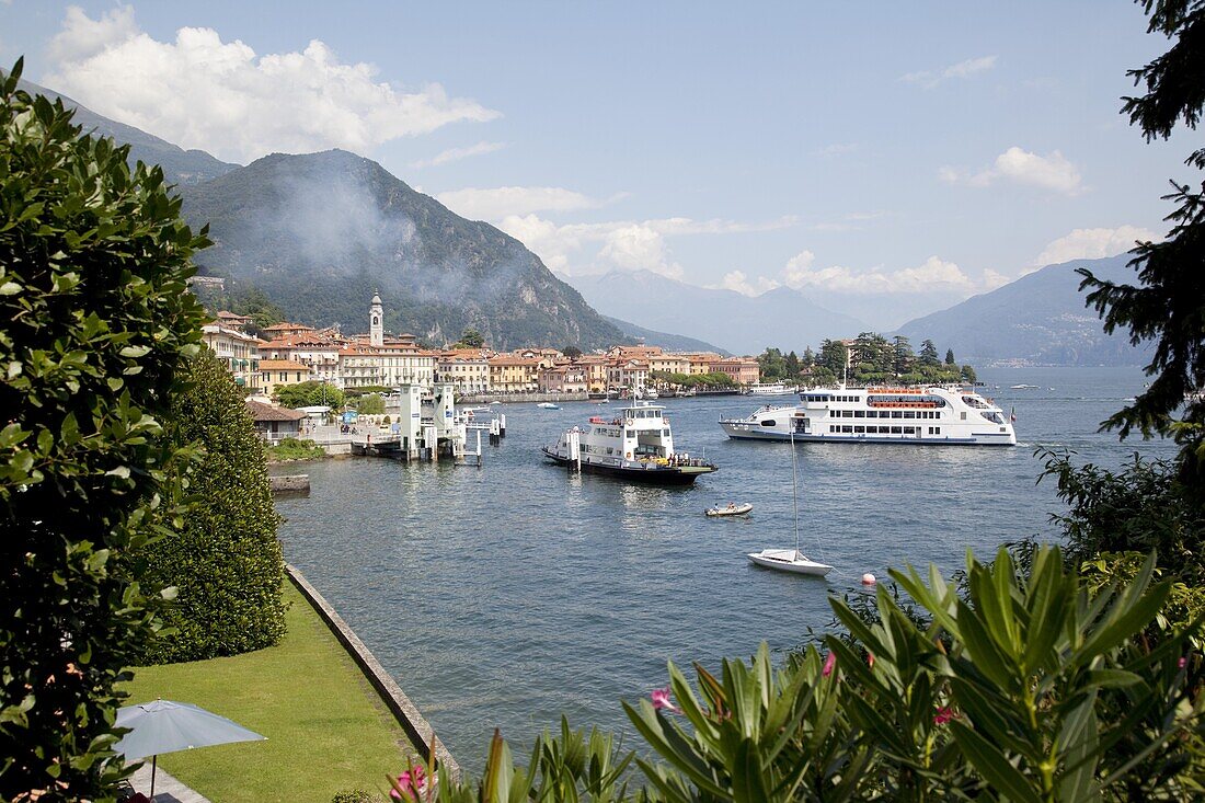 Boats on Lake Como, Menaggio, Lombardy, Italian Lakes, Italy, Europe